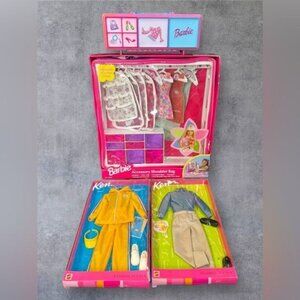 1999 Barbie Accessory Shoulder Bag & TARA Barbie Accessory Case with Ken Fashion